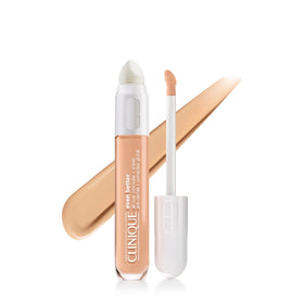 Clinique concealer front packaging showing product name and shade, clear benefit of full coverage