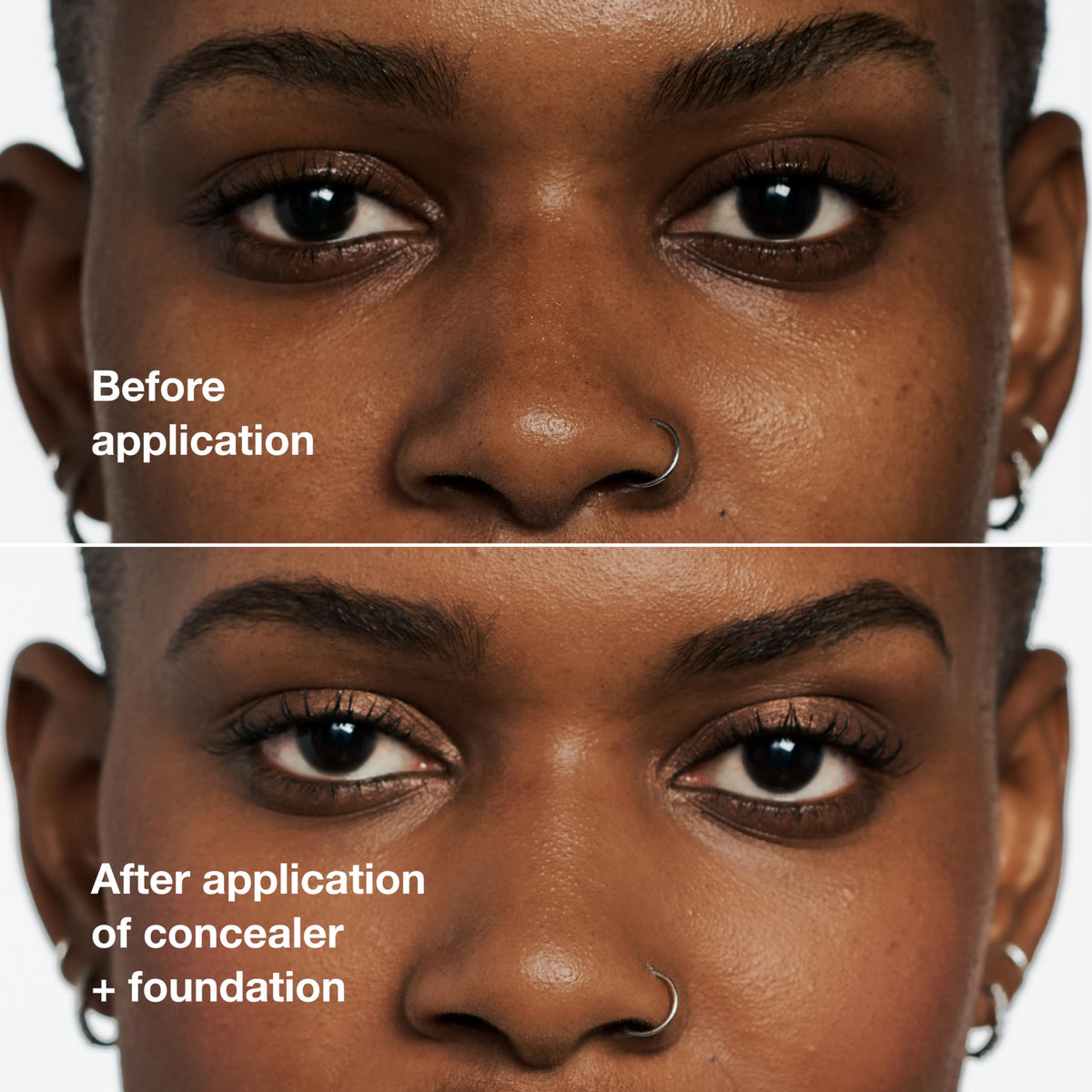 Clinique concealer texture swatch illustrating smooth hydrating finish