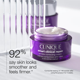 Clinique close-up of cream texture showing hydrating, non-greasy finish