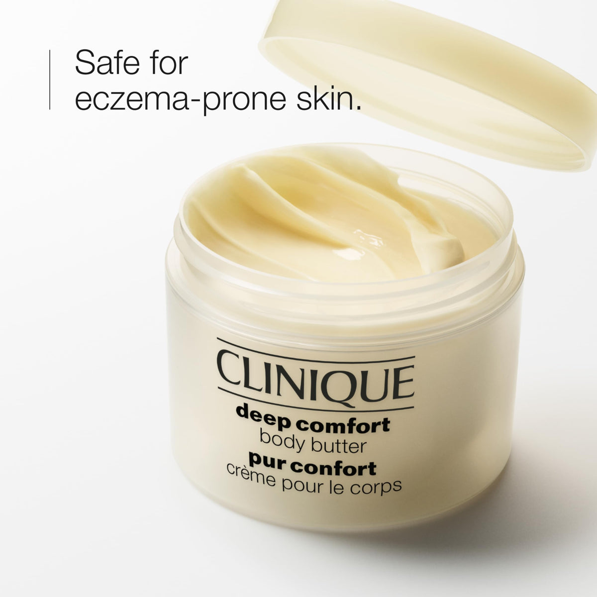 Clinique creamy texture swiped on skin highlighting fast absorption benefit