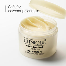 Clinique creamy texture swiped on skin highlighting fast absorption benefit