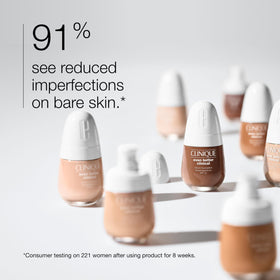 Clinique pump dispenser close-up highlighting precise, mess-free application