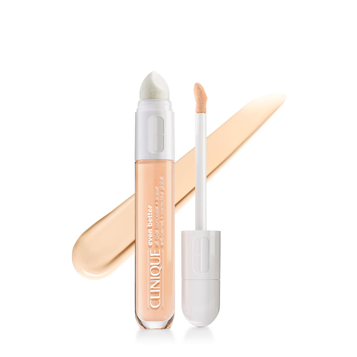 Clinique front packaging showing compact bottle and shade name for easy selection