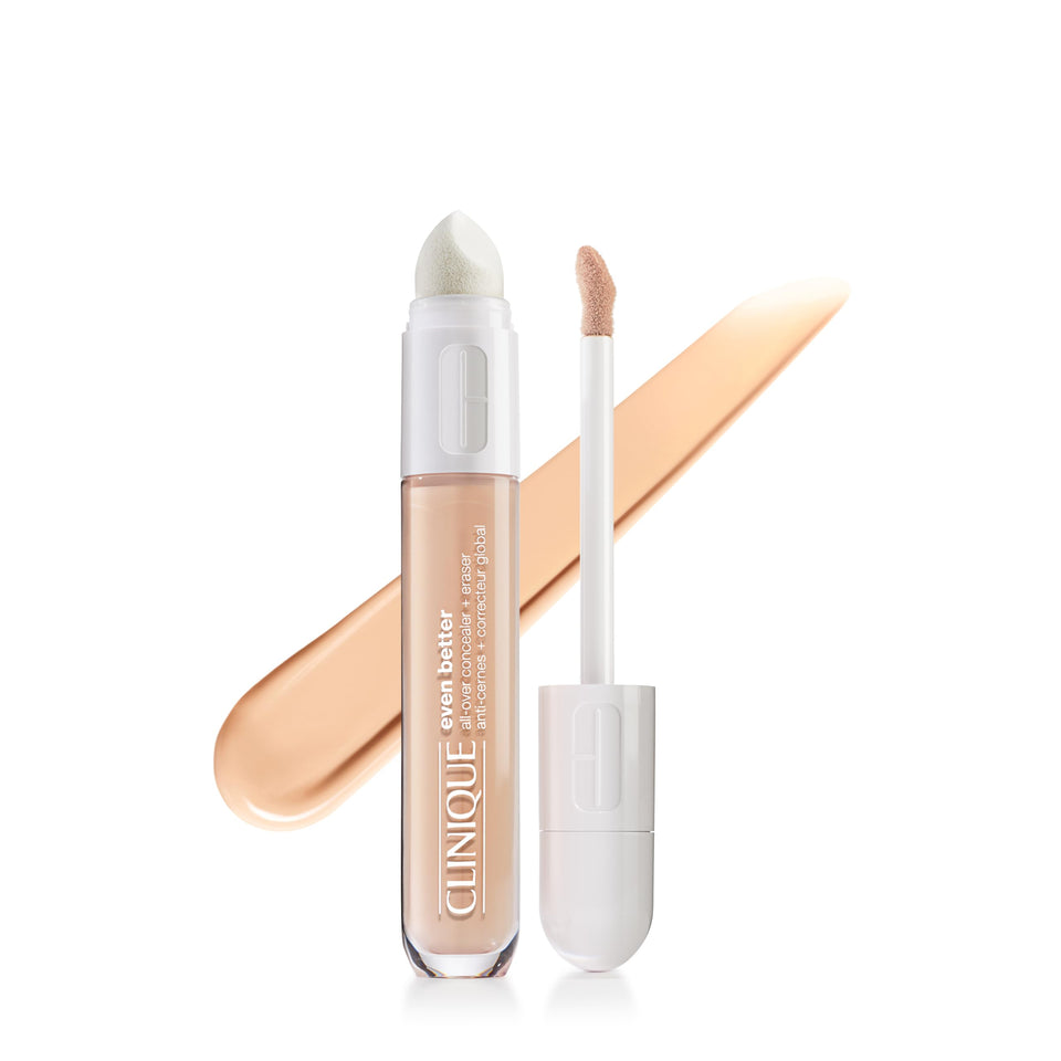 Clinique front packaging showing shade alabaster and clear benefits