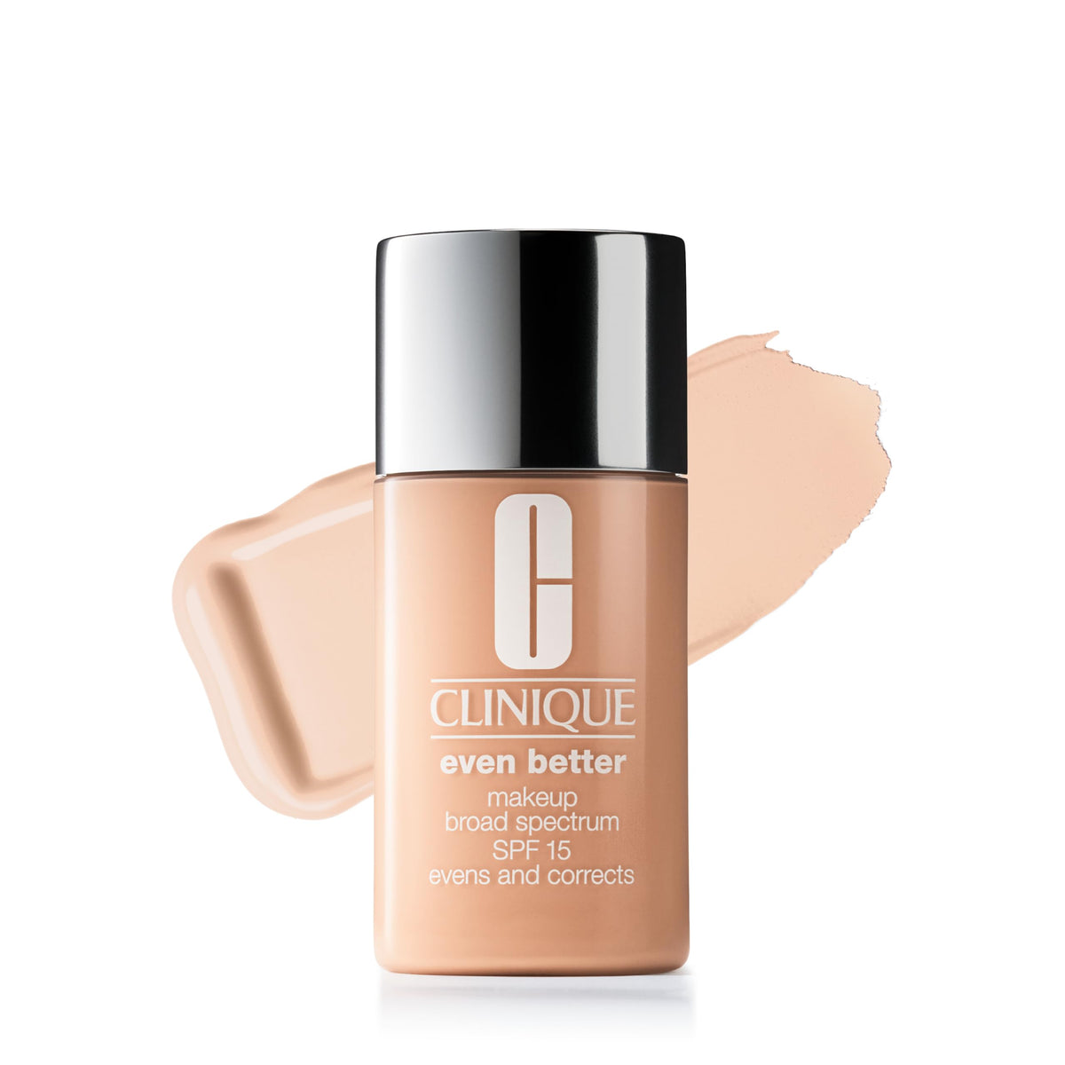 Clinique front packaging showing bottle and label for easy identification and confidence