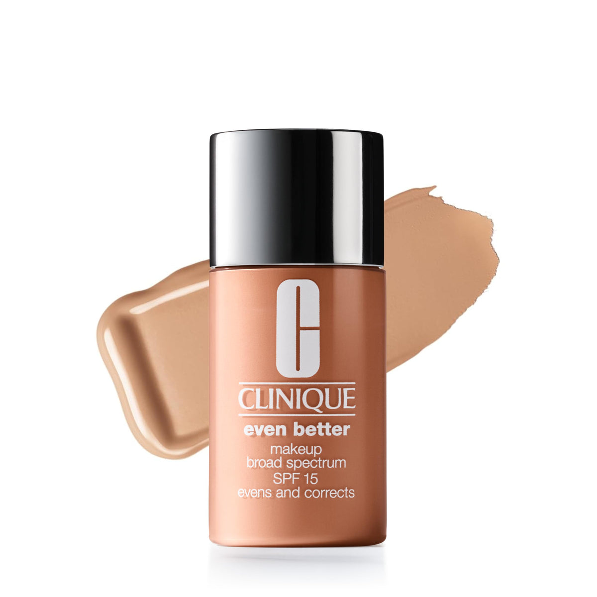 Clinique front packaging showing bottle and shade for easy selection