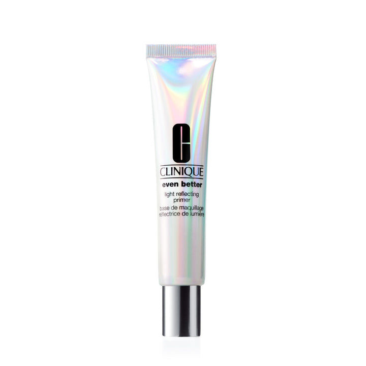 Clinique primer front packaging showing brand and sleek tube, conveys trust