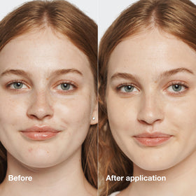 Clinique creamy foundation texture close-up showing smooth blendability and hydration