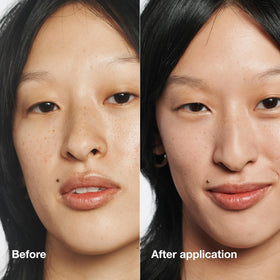 Clinique creamy foundation texture close-up highlighting smooth blendability