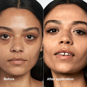 Clinique creamy foundation texture swirl illustrating blendable coverage