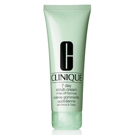 Clinique exfoliator front bottle view showing packaging and easy dispensing benefit