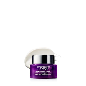 Clinique mini eye cream jar front view showing compact travel size benefit