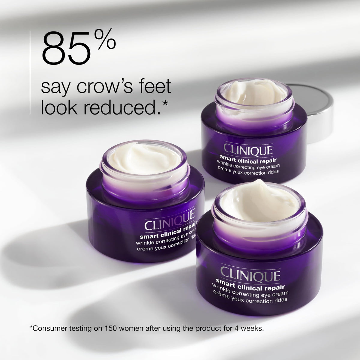 Clinique cream texture swatch demonstrating fast absorption benefit