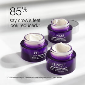Clinique eye cream open showing silky texture for fast absorption