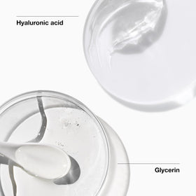 Clinique For Men cream on hand illustrating smooth finish and immediate hydration benefit