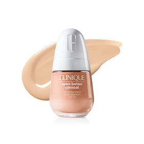 Clinique front bottle view showing product and clean packaging benefit