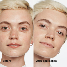 Clinique foundation texture close-up showing creamy formula and smooth blendability
