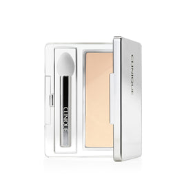 Clinique French Vanilla compact front view shows clean packaging and easy carry benefit