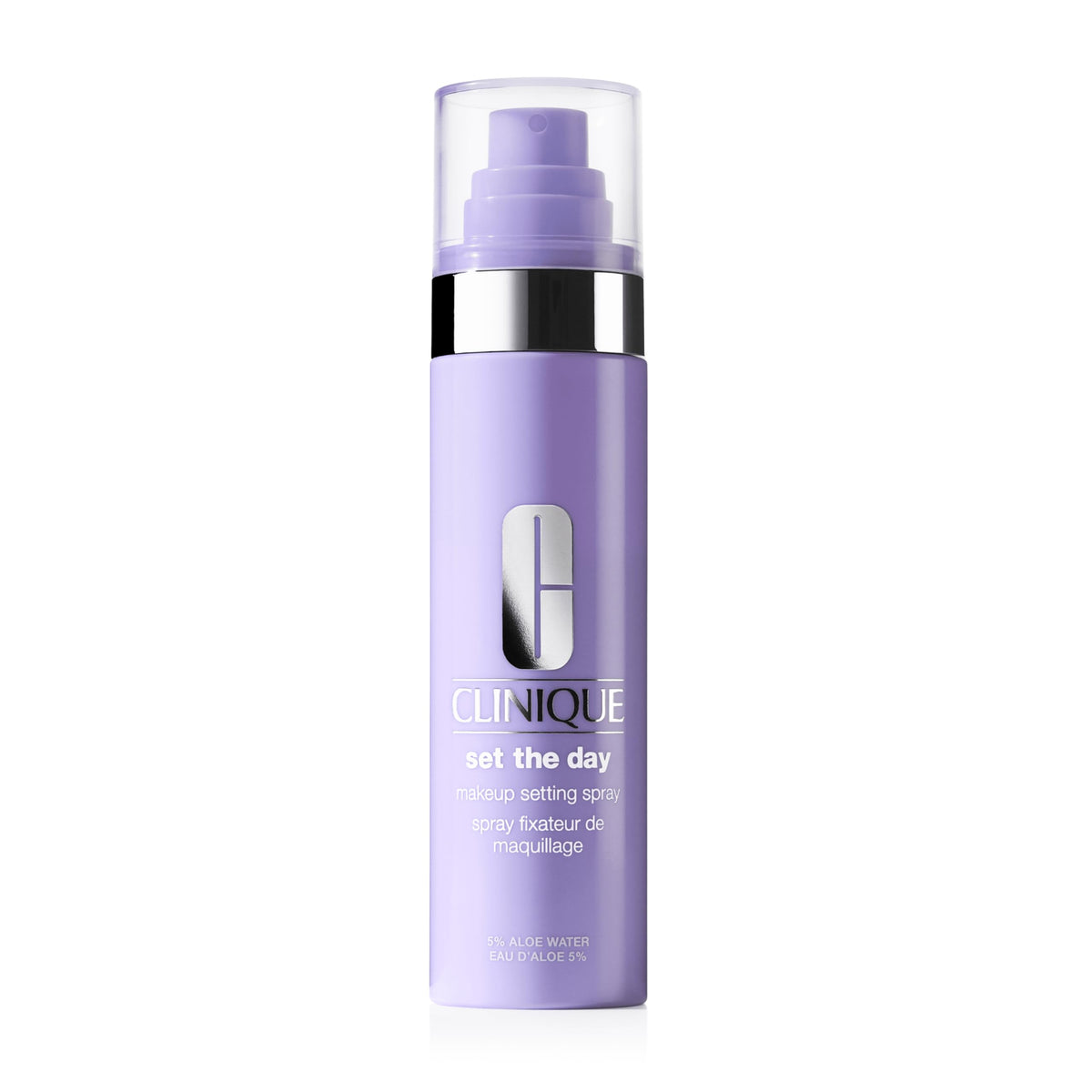 Clinique front bottle showing product and branding for reliable setting