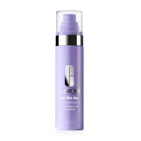 Clinique front bottle showing product and branding for reliable setting
