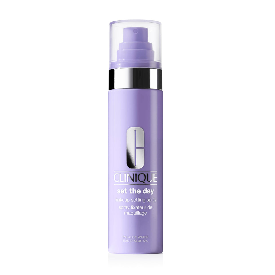 Clinique front bottle showing product and branding for reliable setting