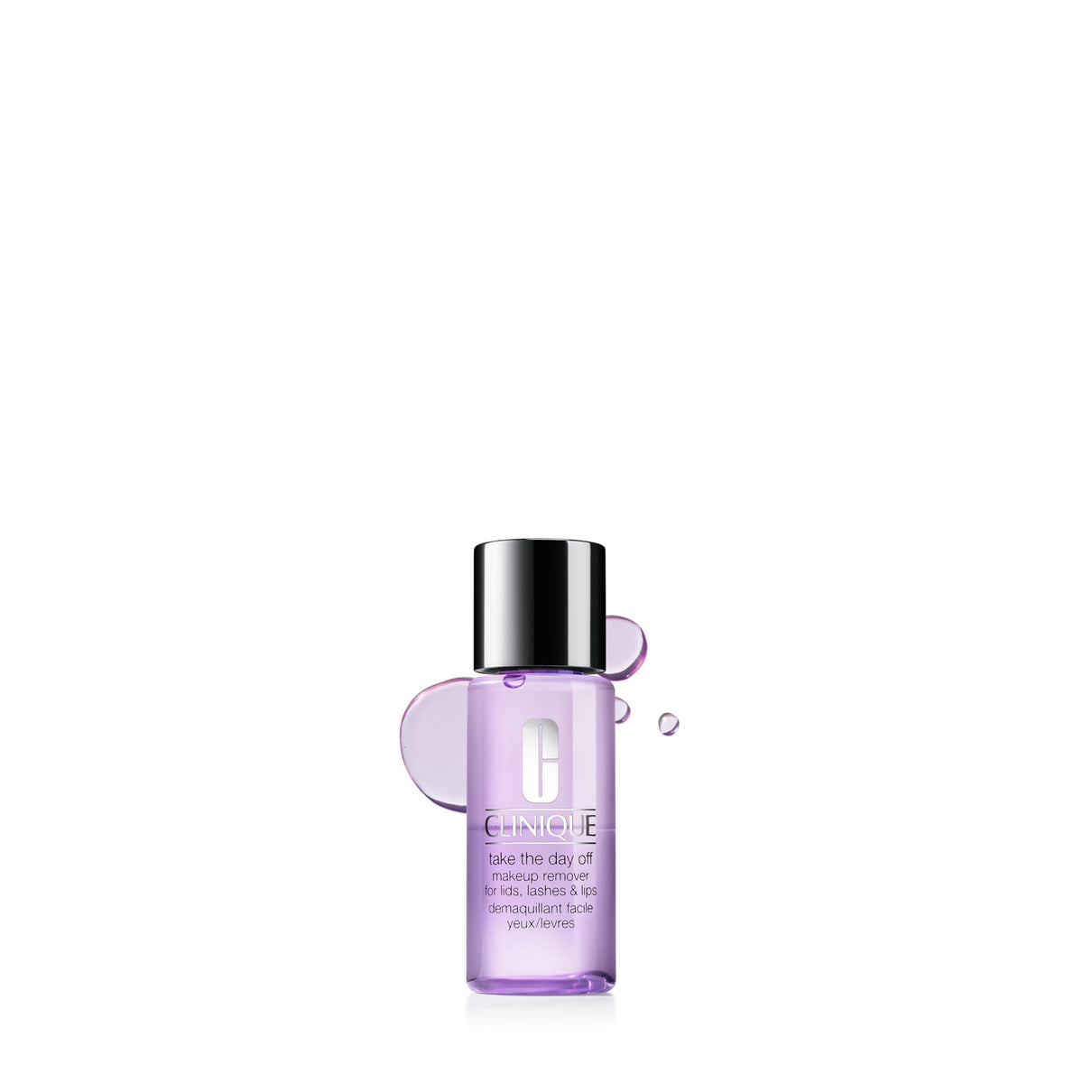 Clinique front bottle shot showing Take The Day Off packaging and clear solution benefit
