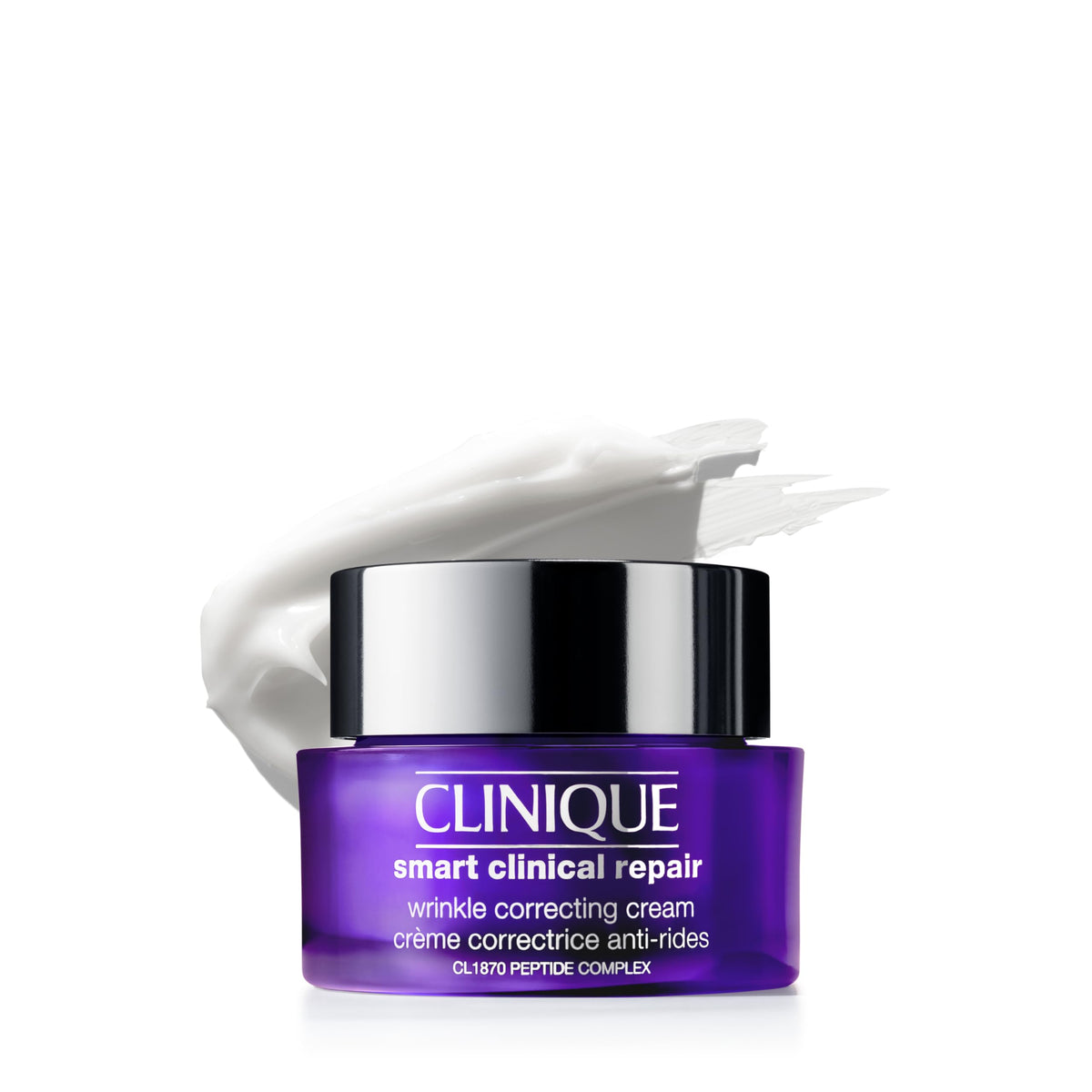 Clinique front jar showing product packaging and clear brand identity for shelf presence
