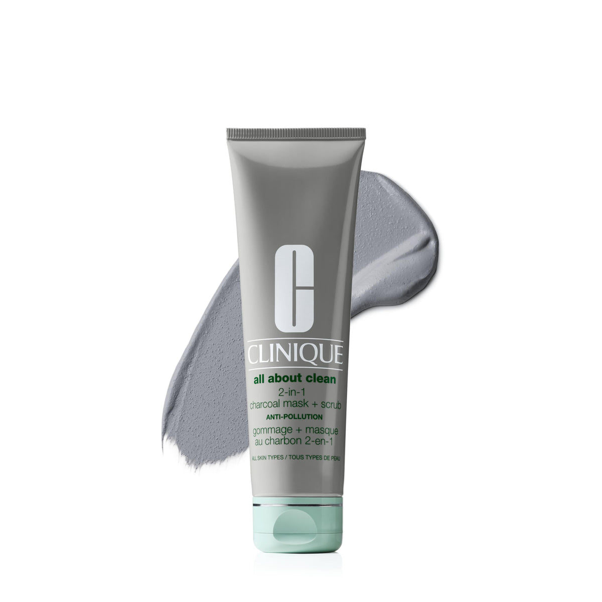 Clinique front packaging showing clean label and product benefit