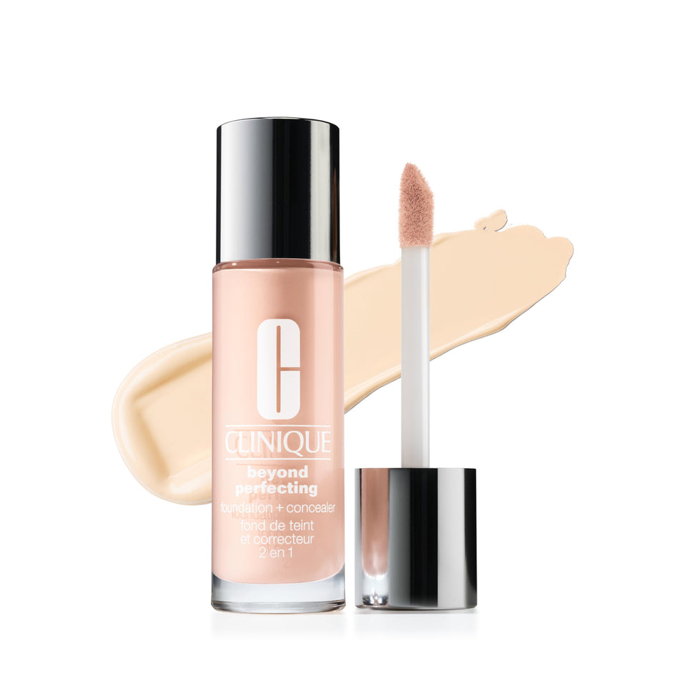 Clinique front bottle view showing packaging and full-coverage benefit