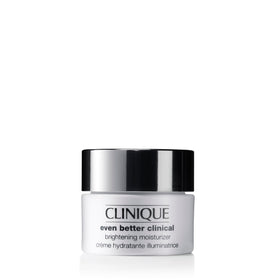 Clinique front packaging of Even Better Clinical Moisturizer showing label and compact jar for easy identification and travel convenience