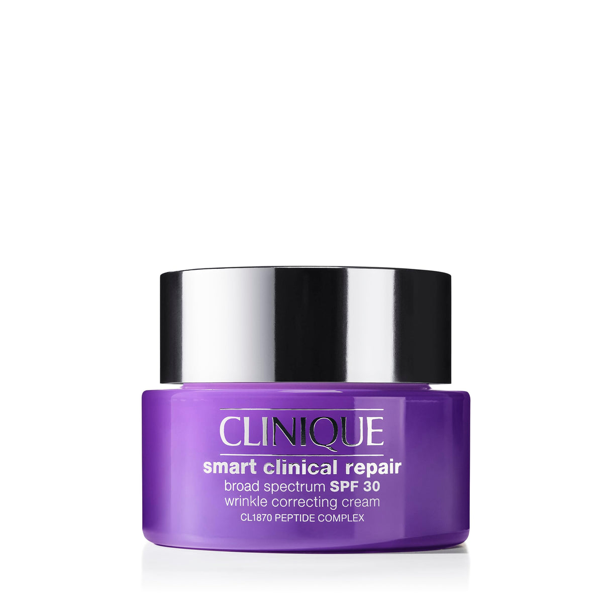 Clinique front packaging showing product tube and label benefit