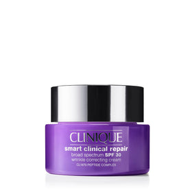 Clinique front packaging showing product tube and label benefit