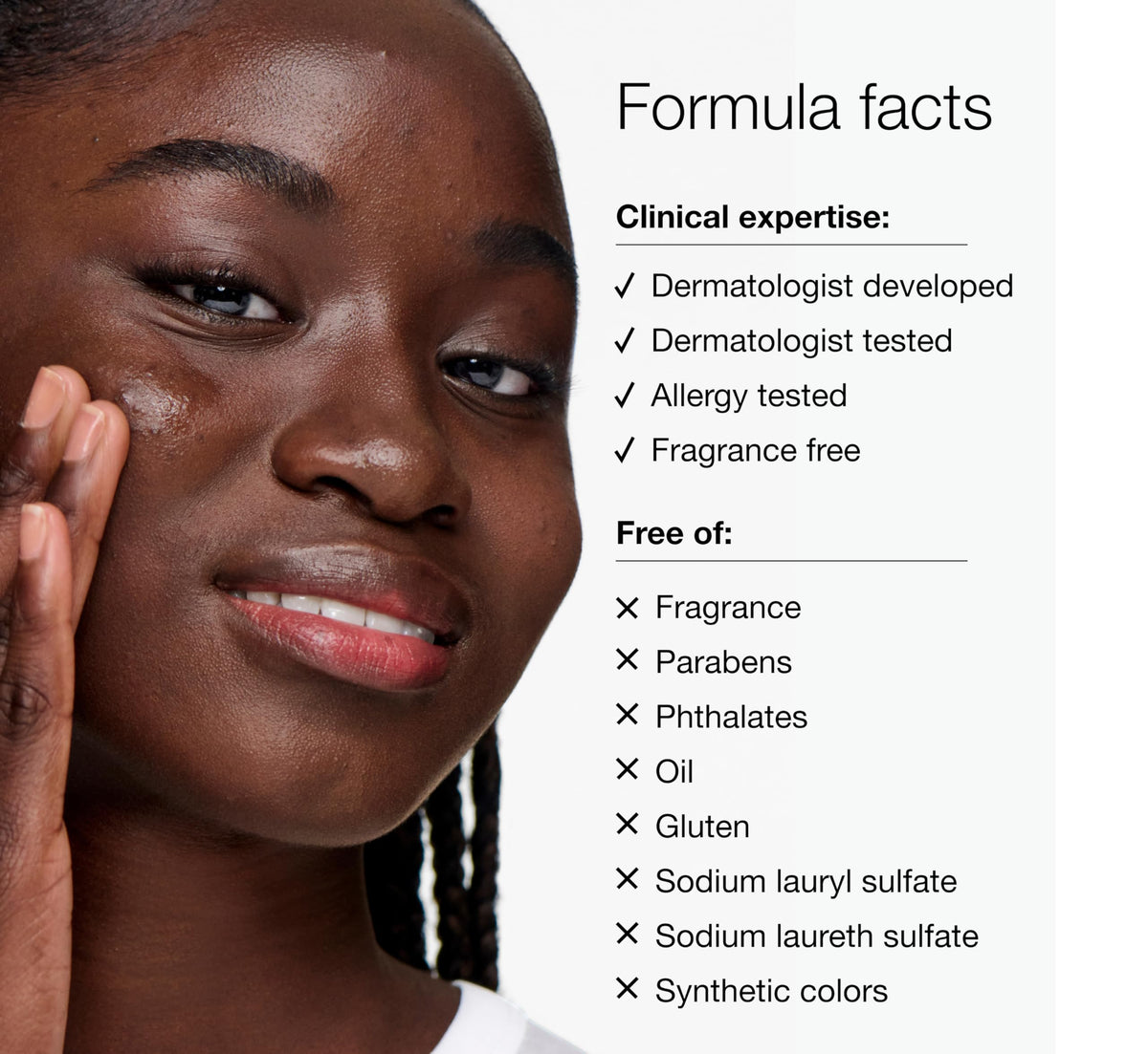 Clinique gel applied to skin as spot treatment demonstrating quick absorption
