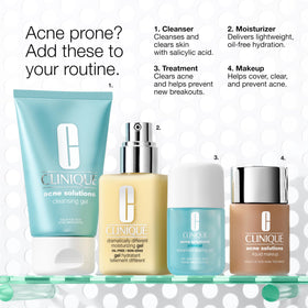 Clinique gel size comparison beside coin illustrating the mini 0.34 fl oz portability