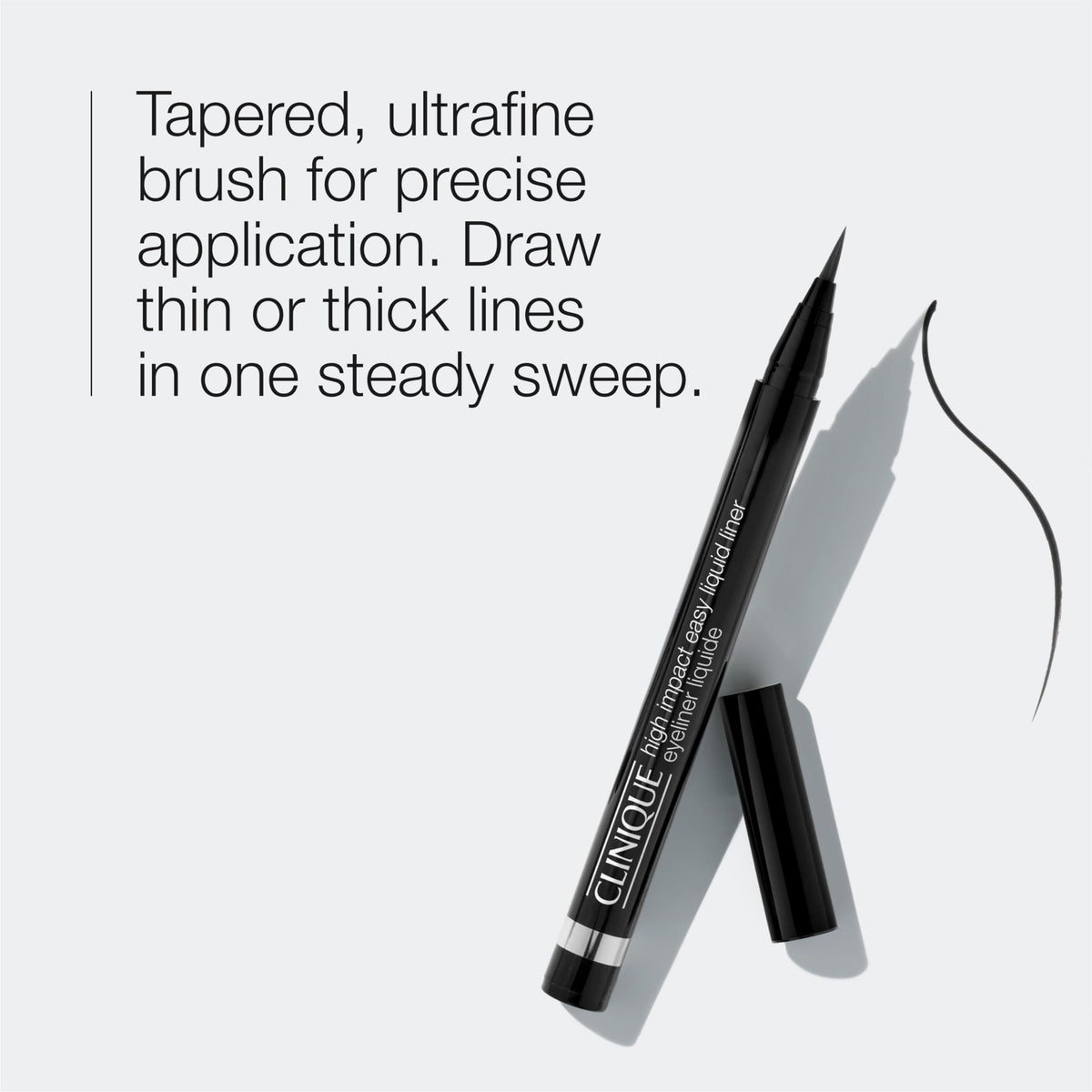Clinique brush-tip close-up for precise application benefit