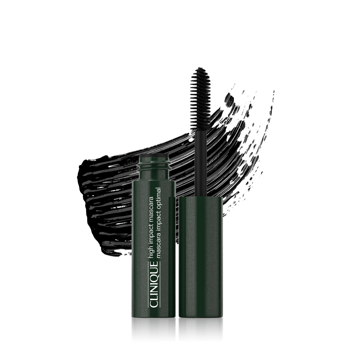 Clinique front tube mini mascara showing compact travel-friendly design and reliable coverage
