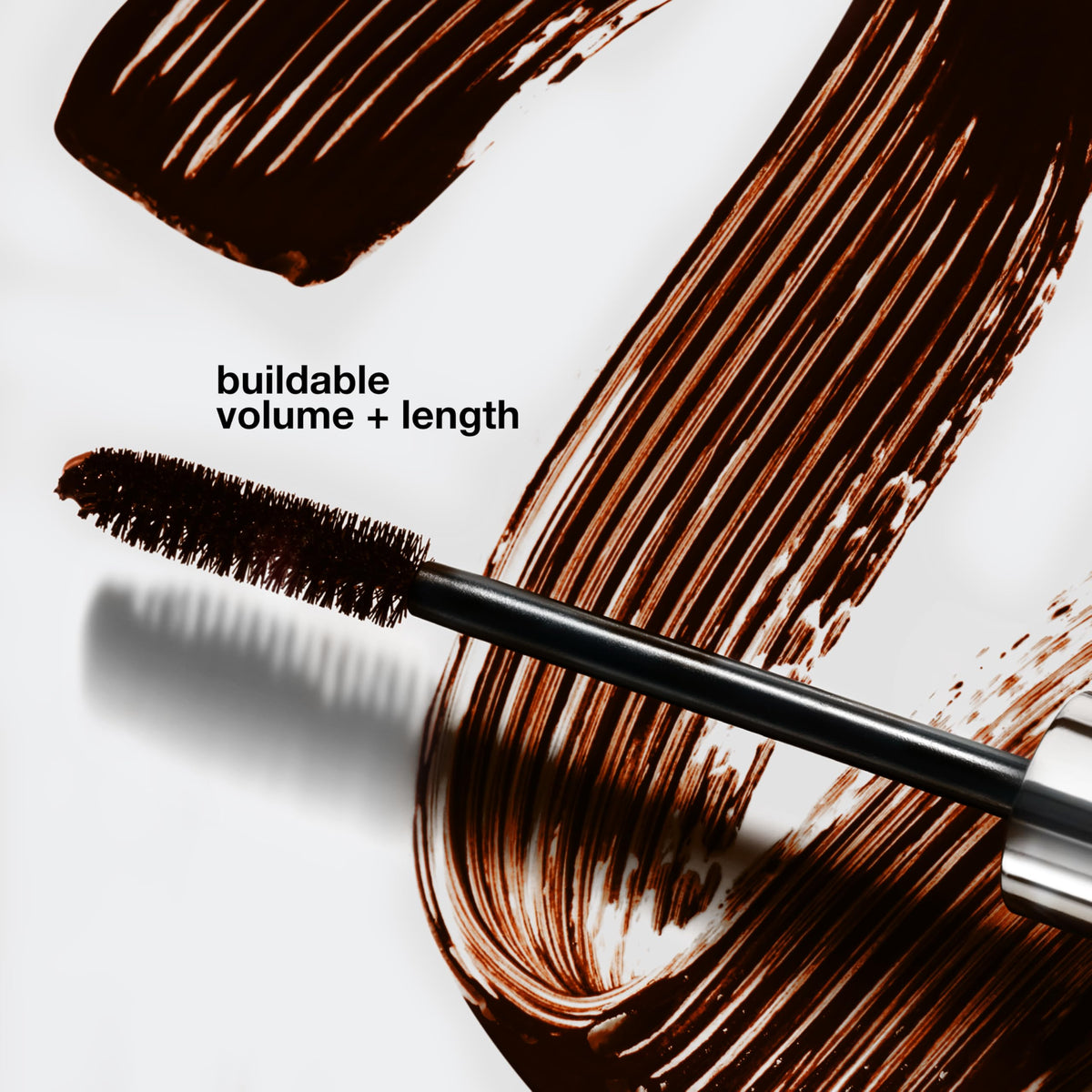 Clinique open tube showing rich black-brown texture for fuller lashes
