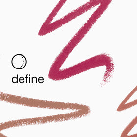 Clinique liner in use on model defining lips for neat edges and longer lipstick wear