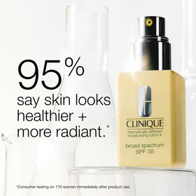 Clinique glycerin and hyaluronic ingredient visual highlighting moisturizing benefit