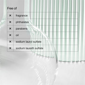 Clay and algae visual with Clinique brand emphasizing oil-absorbing and soothing benefit
