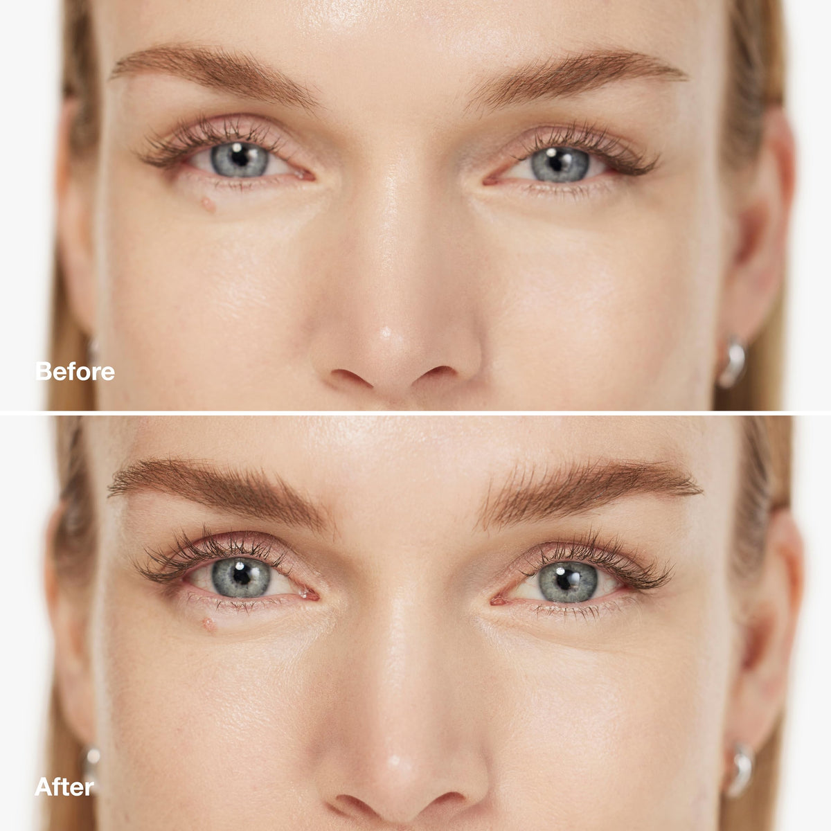 Clinique cone-shaped spoolie close-up for precise shaping and fluffing benefit
