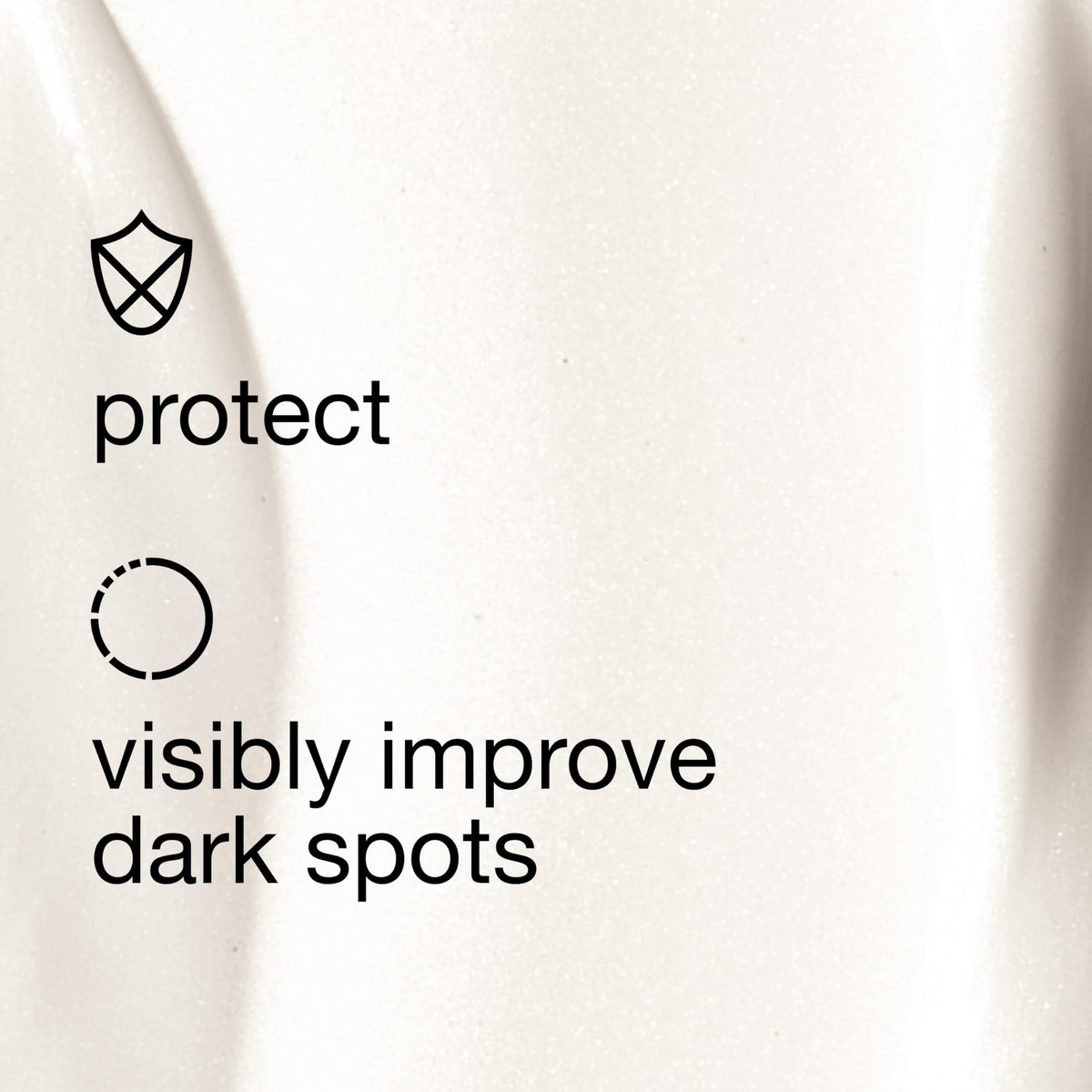 Clinique product label close-up showing brightening and SPF benefit