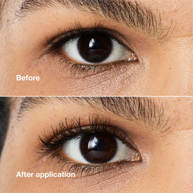 Clinique Lash Power formula swatch illustrating lightweight texture benefit