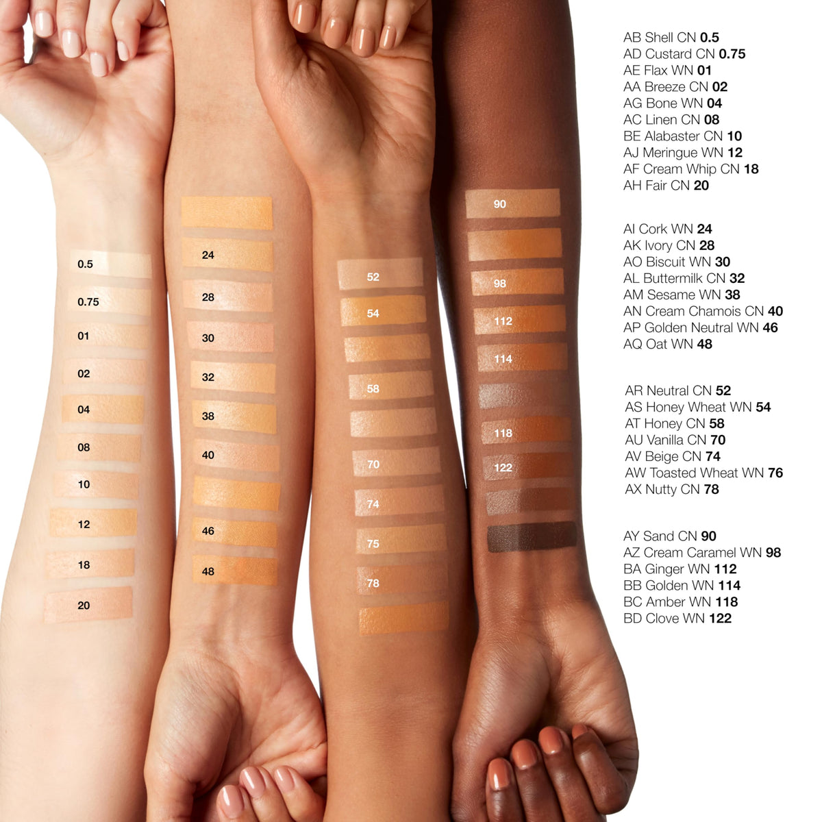 Clinique lifestyle usage: woman applying foundation demonstrating natural matte finish benefit