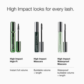 Clinique mascara open cap close-up revealing wand design for clump-free application
