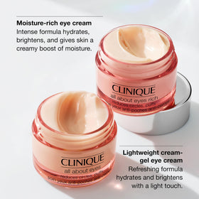 Clinique mini jar in hand demonstrating compact travel-friendly size