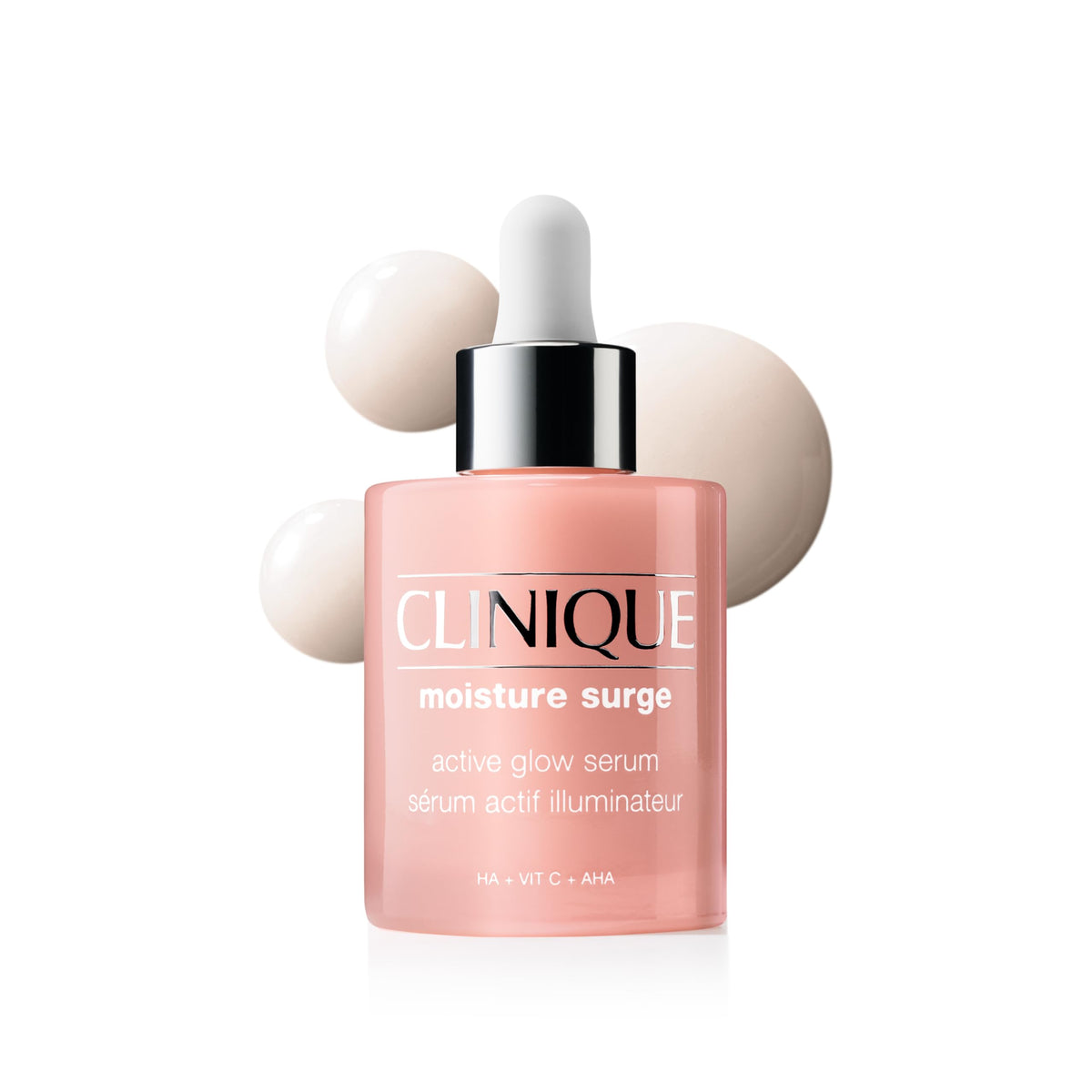 Clinique front bottle showing brand and sleek serum packaging for easy identification
