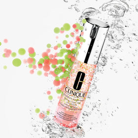 Clinique gel on hand illustrating smooth spreadability and quick absorption benefit