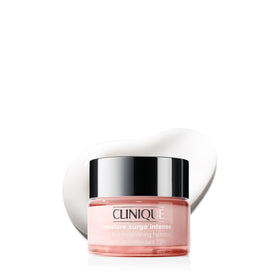 Clinique moisture surge intense front jar showing clean Clinique branding and hydration benefit
