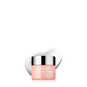 Clinique Moisture Surge Intense front jar showing compact travel size and hydration benefit